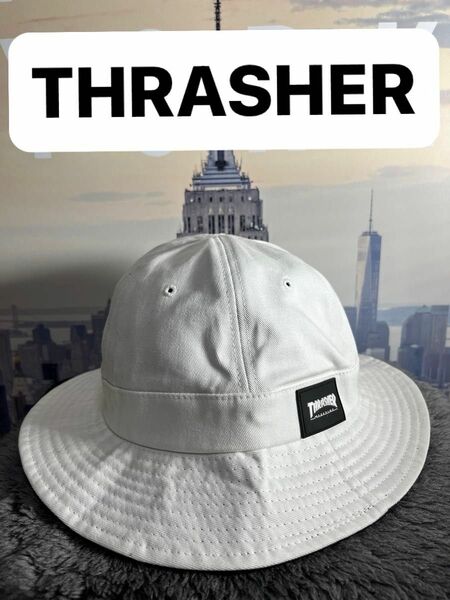 THRASHER スラッシャー メトロハット 帽子 ホワイト 57cm