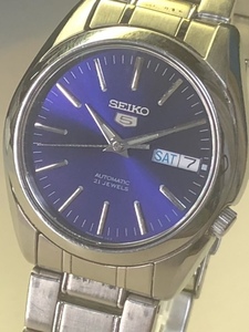 整理③ 完動極美 SEIKO【セイコー５ 裏スケルトン ブルー ダイヤル 7S26-01V0】AUTOMATIC