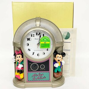 Disney Time ディズニータイム 目ざまし時計 FD415A 動作確認済み ミッキー＆ミニー [C5521]