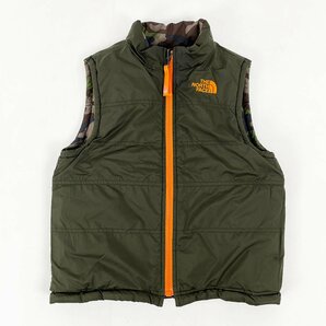 THE NORTH FACE ザ ノースフェイス ジャケット & リバーシブルベスト 子供服 NPJ51417 XXSサイズ グリーン 中綿 上着 [R12803]の画像8