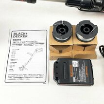 訳あり品 BLACK+DECKER ブラック&デッカー 18Vコードレス ナイロントリマー STC1820EPC◆バッテリー不良 動作未確認 [R13118]_画像8