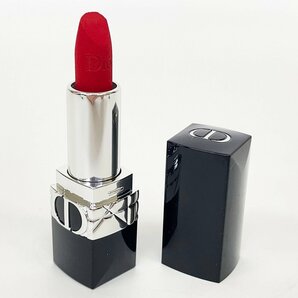 未使用品 Christian Dior クリスチャン ディオール ルージュ 999S サテン 999V ベルベット 口紅 2本セット ケース付き [R13209]の画像4