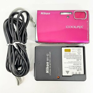 訳あり Nikon ニコン COOLPIX S51 デジカメ バッテリー/充電器付き ※OKボタン効きづらい [C5573]