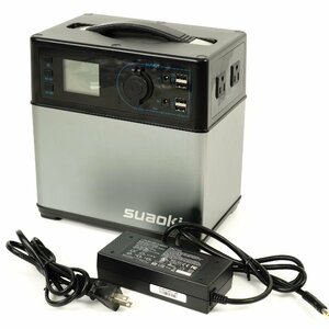 ジャンク品 充電不可◆ suaoki ポータブル電源 PS5B Ver1.2 400Wh リコール対応済みアダプター [Ｈ695]