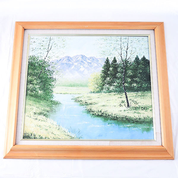 Gemälde ◆Gerahmtes Seiki Tamura Ölgemälde Misogawa Dam Lake Okugiso F10◆31, Malerei, Ölgemälde, Natur, Landschaftsmalerei