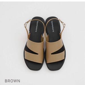 TEMPERATE テンパレイト HOLS BROWN 36 レインシューズ　サンダル　リゾート　ギフト