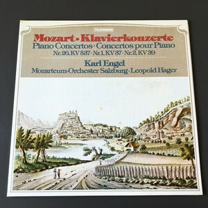 [i39]/ 独盤 LP /『モーツァルト：ピアノ協奏曲第26、1、2番 / エンゲル、ハーガー / Mozart, Engel, Hager』/ 6.41993 AW