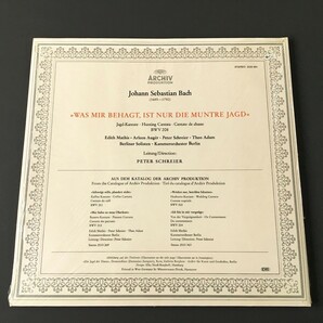 [j12]/ 西独盤 LP /『バッハ 狩のカンタータ BWV208 シュライアー Bach Schreier』/ 2533 364の画像2