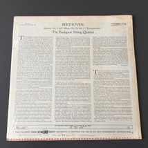[k40]/ 米盤 LP /『ベートーヴェン 弦楽四重奏曲 第8番 第2番 ブダペスト弦楽四重奏団 / Beethoven Budapest String Quartet』/ MS 6186_画像2