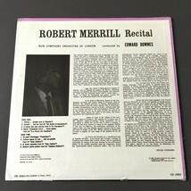 [k44]/ 英盤 LP /『ロバート・メリル ロンドン新交響楽団、エドワード・ダウンズ / Robert Merrill』/ OS 25833_画像2