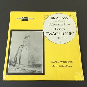 [K46]/ 米盤 LP /『ブラームス 歌曲集 美しきマゲローネのロマンス / ヤコブ スタンフリ / Brahms Magelone / Jakob Stampfli』/ TV 34176S