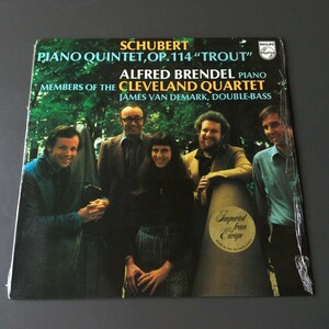 [d33]/ 美品 蘭盤 LP /『シューベルト ます / ブレンデル クリーブランド四重奏団 / Schubert Trout Brendel』/ 9500 442