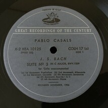 [b64]/ 米盤 LP /『バッハ 無伴奏チェロ組曲 第3番 第4番 パブロ・カザルス / Bach Pablo Casals』/ COLH 17_画像4