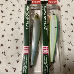 新品未開封2個セット　DUEL HARDCORE MINNOW FLAT 110 シトラスシャッド　ゴーストパールシャッド　110mm 15g