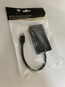 HDMI VGA DVI 　変換ケーブル 3in1 多機能 変換ハブ 多ポート 交換コネクタ　新品未使用