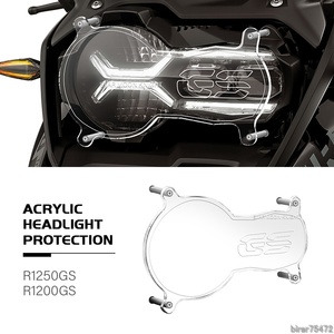 BMWアクリルヘッドライトカバー1p BMW R1200GS R1250GS 1250 GS アドベンチャー 2013-2023 ヘッドライト カバー 保護 ガード クリア