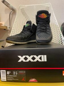 【1度のみ着用の超極美品】元箱付き　NIKE AIR JORDAN XXXⅡ PF 26.5cm Black