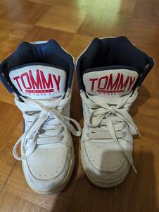 中古 TOMMY HILFIGER トミーヒルフィガー スニーカー ハイカット 25.0cm