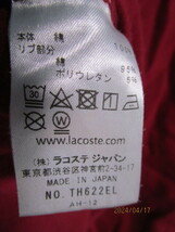 LACOSTE（ラコステ）スリムフィット　Tシャツ　＜MADE　IN　JAPAN＞_画像8