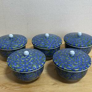 ★新品【華山萬右衛門】茶器揃（蓋付湯のみ×５、急須×１）★の画像3