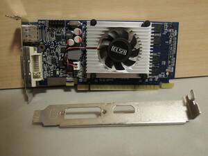 ELSA製 GeForce GT520搭載ビデオカード GD520-1GEBGLE 搭載メモリ1GB フルハイトブラケットは非純正です 表示確認済 中古品