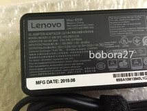 新品★Lenovo ThinkPad T480 T480s、 ThinkPad T580 Type-C 電源 ACアダプター 充電器 20V 3.25A 65W ACコード付属_画像2