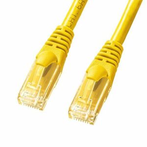 カテゴリ6Aより線LANケーブル イエロー 3m 超高速10ギガビットイーサネット完全対応 CAT6A KB-T6AY-03Y サンワサプライ 送料無料 新品