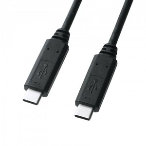 USB2.0 Type Cケーブル 1m ブラック PD対応 USB認証取得品 KU-CCP510 サンワサプライ 送料無料 新品