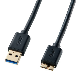 USB3.0対応マイクロケーブル USB IF認証タイプ ブラック 0.5m USB3.2 Gen1 USB3.1 Gen1/USB3.0 KU30-AMC05BK サンワサプライ 送料無料 新品