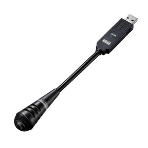 USB микрофон Touch тип mute кнопка имеется compact USB Mike Zoom,Teams соответствует MM-MCU02BK Sanwa Supply бесплатная доставка новый товар 