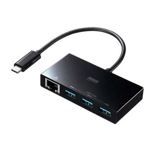 USB Type-C с конвертированным концентратором Type-C в LAN 3 Port USB3.2 Gen1 Nintendo Switch Compatable Black USB-3TCH19ABKN Sanwa Supply Free Shipping