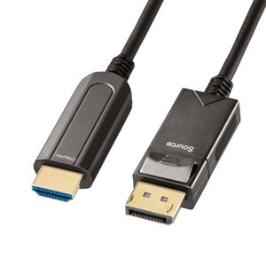 DisplayPort-HDMI変換光ファイバーケーブル 20m DisplayPortからHDMIに接続 KC-DPHDFB200 サンワサプライ 送料無料 新品