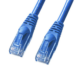 カテゴリ6Aより線LANケーブル ブルー 5m 10ギガビットイーサネット より線仕様のCAT6A サンワサプライ KB-T6AY-05BL 新品 送料無料