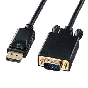 DisplayPort-VGA変換ケーブル ブラック 2m サンワサプライ KC-DPVA20 新品 送料無料