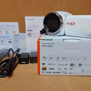 SONY ハンディカム HDR-CX680 ホワイト 美品 中古の画像4