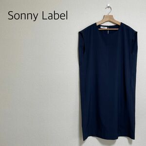 定価7700円◆ 【格安】Sonny Labelコクーンワンピース　ネイビー　フリーサイズ