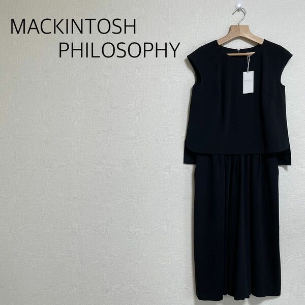 定価30800円◆ 【新品未使用タグ付】MACKINTOSH PHILOSOPHYオールインワン　黒　サイズ36