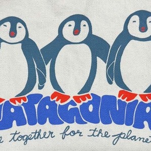 パタゴニア ミニ トート ペンギン PATAGONIA MINI TOTE COME TOGETHER FOR THE PLANET Polar Pals エコ ECO バッグ BAG ショッピング 袋の画像2