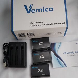 Vemico Insta360 ONE X2対応バッテリー