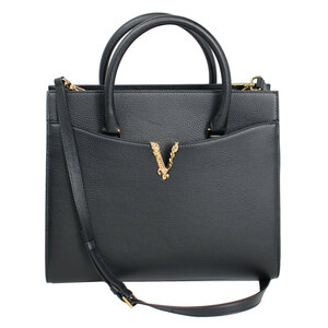 Сумка Versace Ladies Versace Hand/Skeard Bag 2way Virtus кожа Black 1005961 1A04093