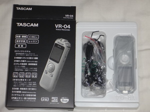 TASCCAM（タスカム）　VR-04（グレー）　ワイドFMラジオ搭載　ICボイスレコーダー　テイアック