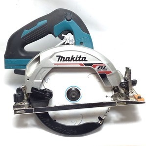 ΘΘ MAKITA マキタ 充電式丸のこ 165mm 18v 程度B HS631D ブルー やや傷や汚れありの画像1