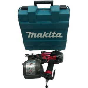 ◇◇ MAKITA マキタ エア釘打ち ケース付 高圧 AN5****(不明) レッド 傷や汚れあり