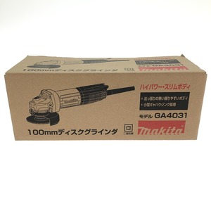 □□ MAKITA マキタ 100mmディスクグラインダー GA4031 未使用に近い