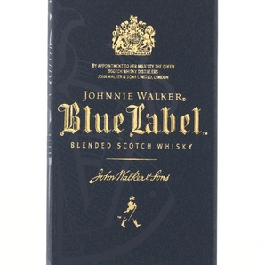 $$ Johnnie Walker ジョニーウォーカー スコッチウイスキー ブルーラベル シリアルナンバー付 箱入り 200ml 40度 未使用 未開栓の画像8