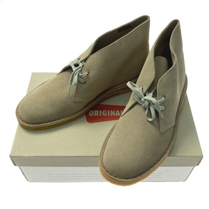 ☆☆ CLARKS クラークス デザートブーツ サンド US 9 1/2 メンズ 箱付き 31695 ベージュ系 やや傷や汚れあり