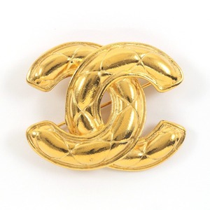 $$ CHANEL Chanel matelasse 1142 Vintage брошь Gold немного царапина . загрязнения есть 