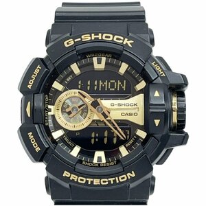 ◆◆【1円スタート】 CASIO カシオ 【ジャンク】G-SHOCK 腕時計 GA-400GB ブラック×ゴールド やや傷や汚れあり