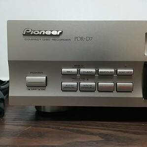 当時物 パイオニア Pioneer CDレコーダー PDR-D7 CDデッキ 通電再生確認のみ 音出力未確認 付属品なし 中古外装美品 部品取りなどにも！の画像2