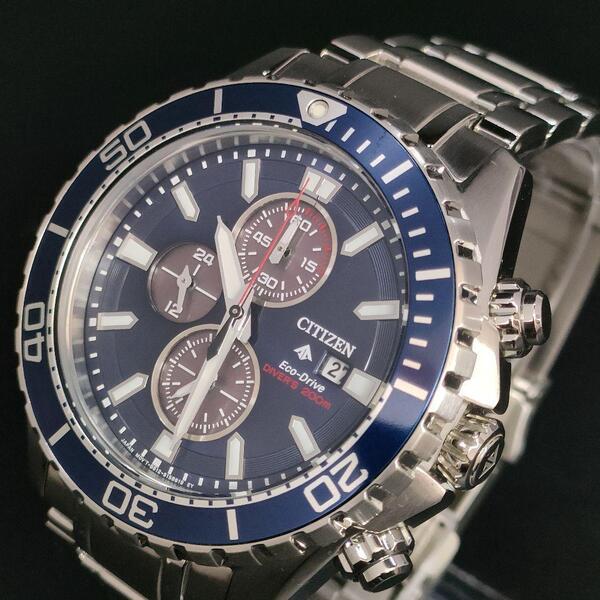 極美品【稼働品】CITIZEN シチズンプロマスター ブルー シルバー ソーラー